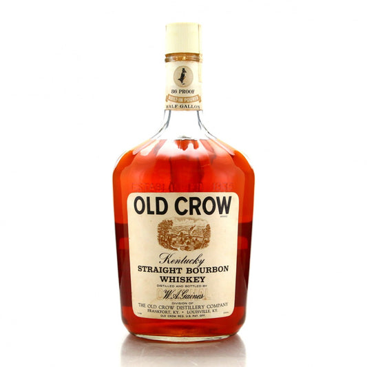 Old Crow Kentucky Straight Bourbon Half Gallon 1968