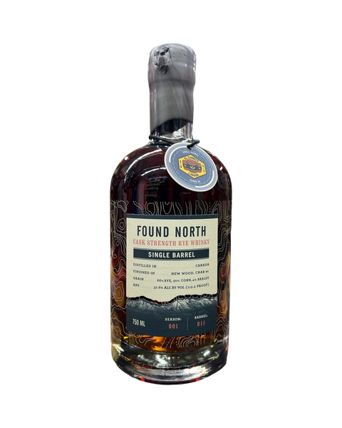 Found North Single Barrel Char 1 Selected By EL Cerrito Liquor Single Barrel Finished In New Wood Cask Strength Whisky 750ml