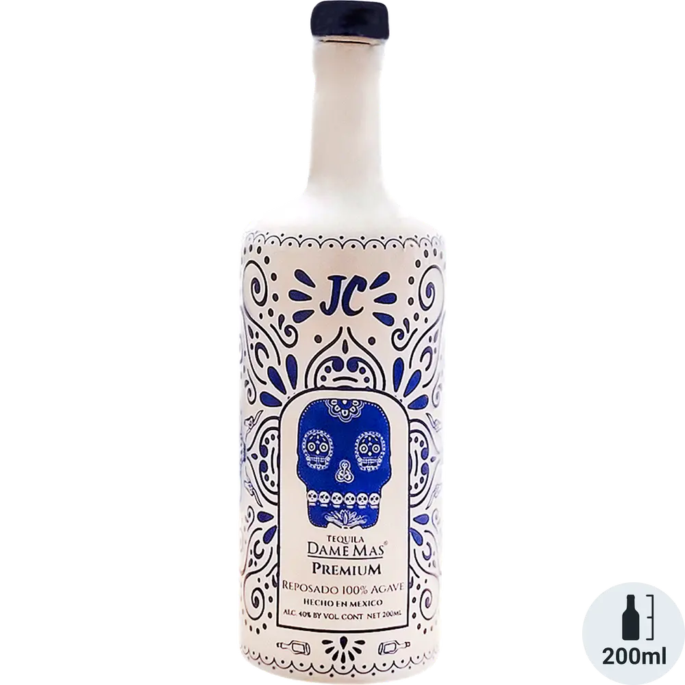 Tequila Dame Mas Premium Reposado 200ml – El Cerrito Liquor