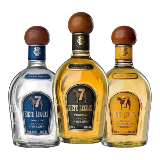 Siete 7 Leguas Tequila 700ml Bundle 3-Pack