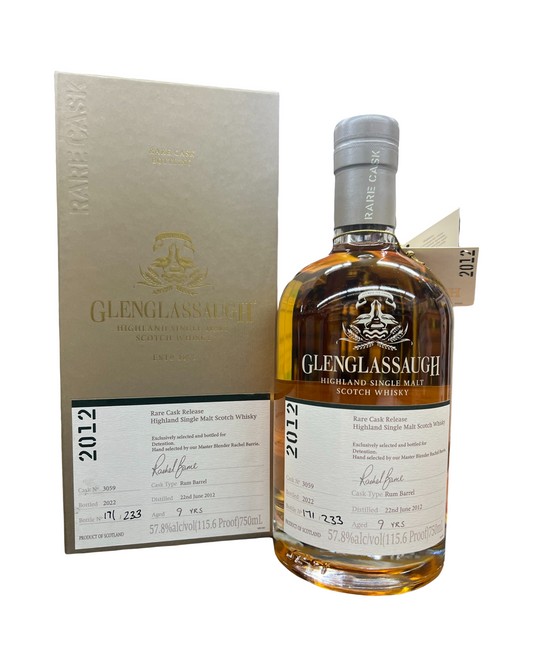 Glenglassugh 9YR Rum Cask 57.8% 750ML Rare Cask Release; Highland Single Malt Scotch Whisky (Detention Private Cask)