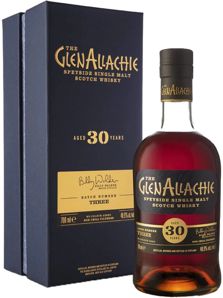 GlenAllachie 30年 700ml 48.9% GlenAllachie 30 Year Old Single Malt Scotch Whisky 700ml – El
