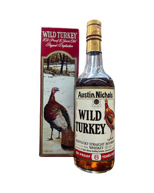 Wild Turkey 8 Year Old 1986 101 Proof Bourbon Beyond Duplication Box 750ml