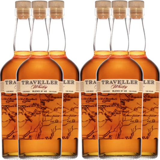 Traveller Blend No. 40 Bourbon Whiskey 6 Bottle Bundle Pack