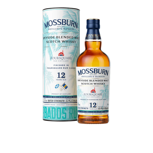 Mossburn 12 Year Old Speyside Blended Malt Scotch Whiskey finished in Foursquare Rum Cask