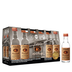 Tito's Handmade Vodka 12-Pack 50ml