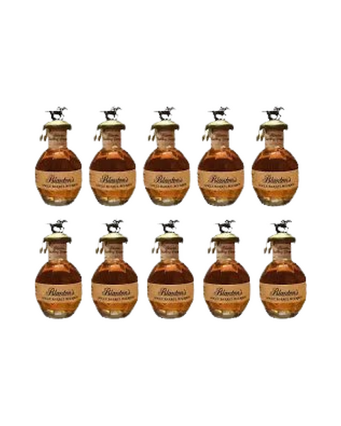 Blanton's Miniature Original Single Barrel Kentucky Straight Bourbon Whiskey 10 Bottles Bundle Pack 50ml