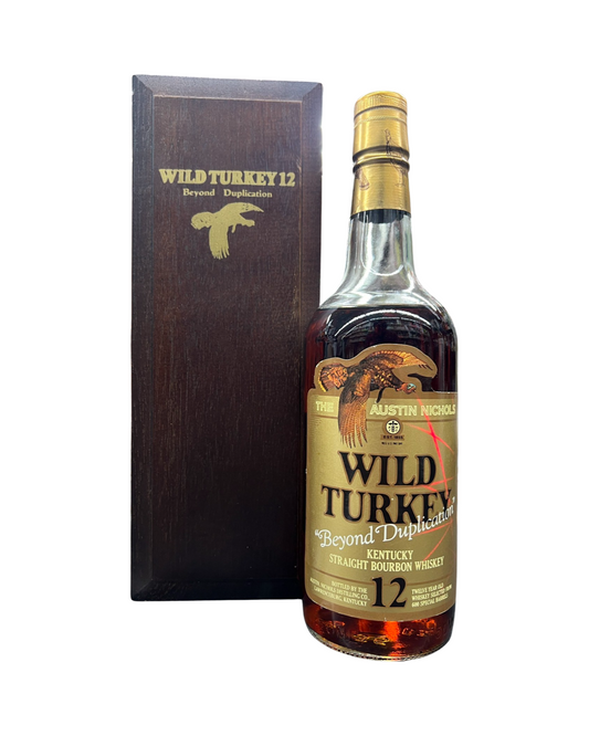 Wild Turkey 12 Year Old Beyond Duplication 1989 With Wood Box