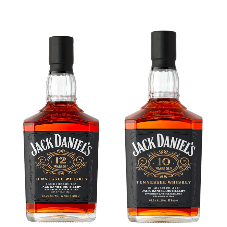 Jack Daniel's 10 Year Old & 12 Year Old Bourbon Whiskey Bundle Pack