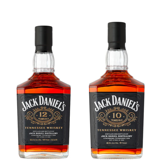 Jack Daniel's 10 Year Old & 12 Year Old Bourbon Whiskey Bundle Pack