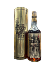 1985 Wild Turkey Cheesy Gold Foil 12 Year Old 1st Release of CGF Kentucky Straight Bourbon Whiskey 750ml