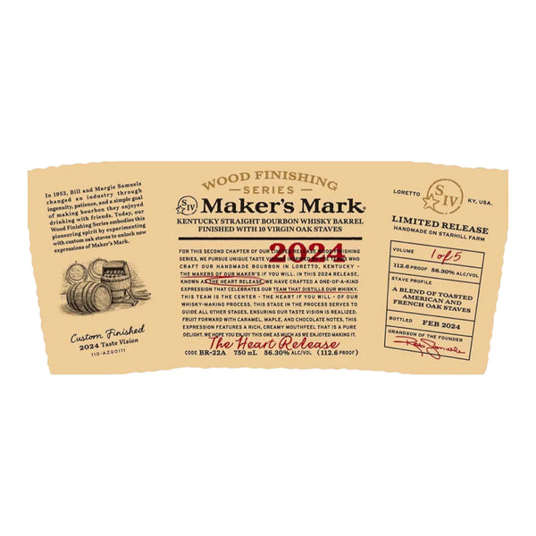 Maker’s Mark Wood Finishing Series 2024: The Heart Release (Coming Soon)