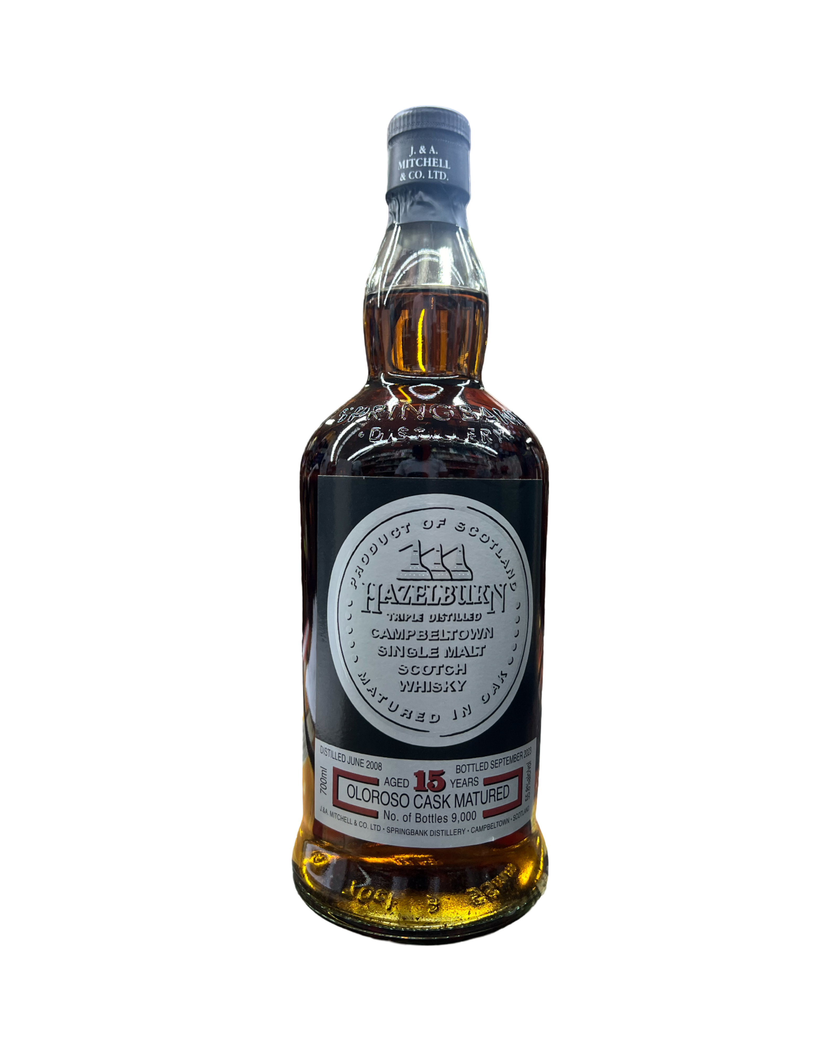 Hazelburn 15 Year Old Oloroso Cask Matured Campbeltown Single Malt Scotch Whisky 700ml