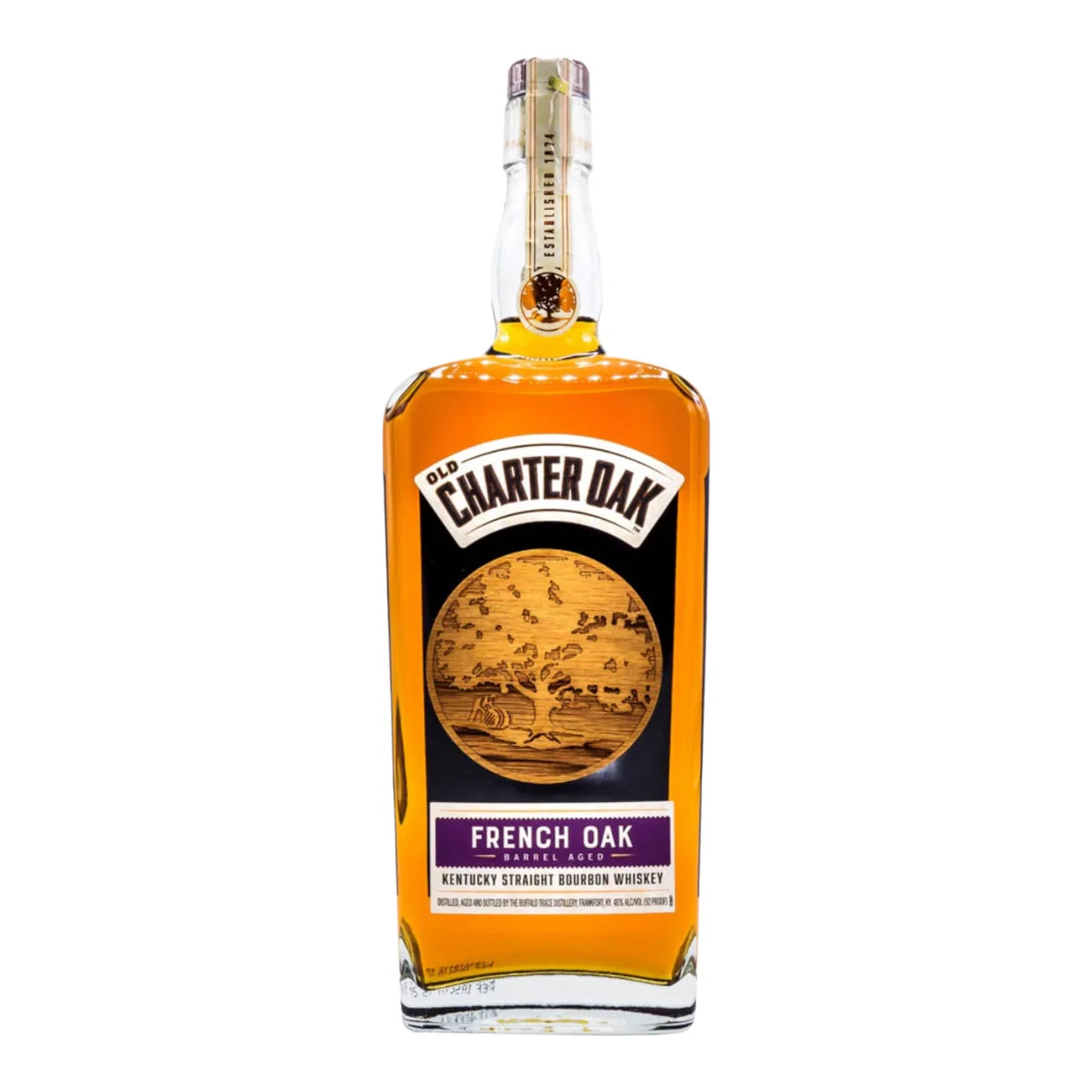 Old Charter Oak French Oak Kentucky Straight Bourbon Whiskey 750ml