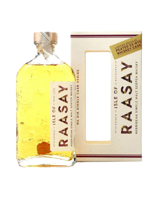 Isle Of Raasay Single Cask Series Peated Ex-Rye Whiskey Hebridean Cask Single Malt Scotch Whisky 700ml