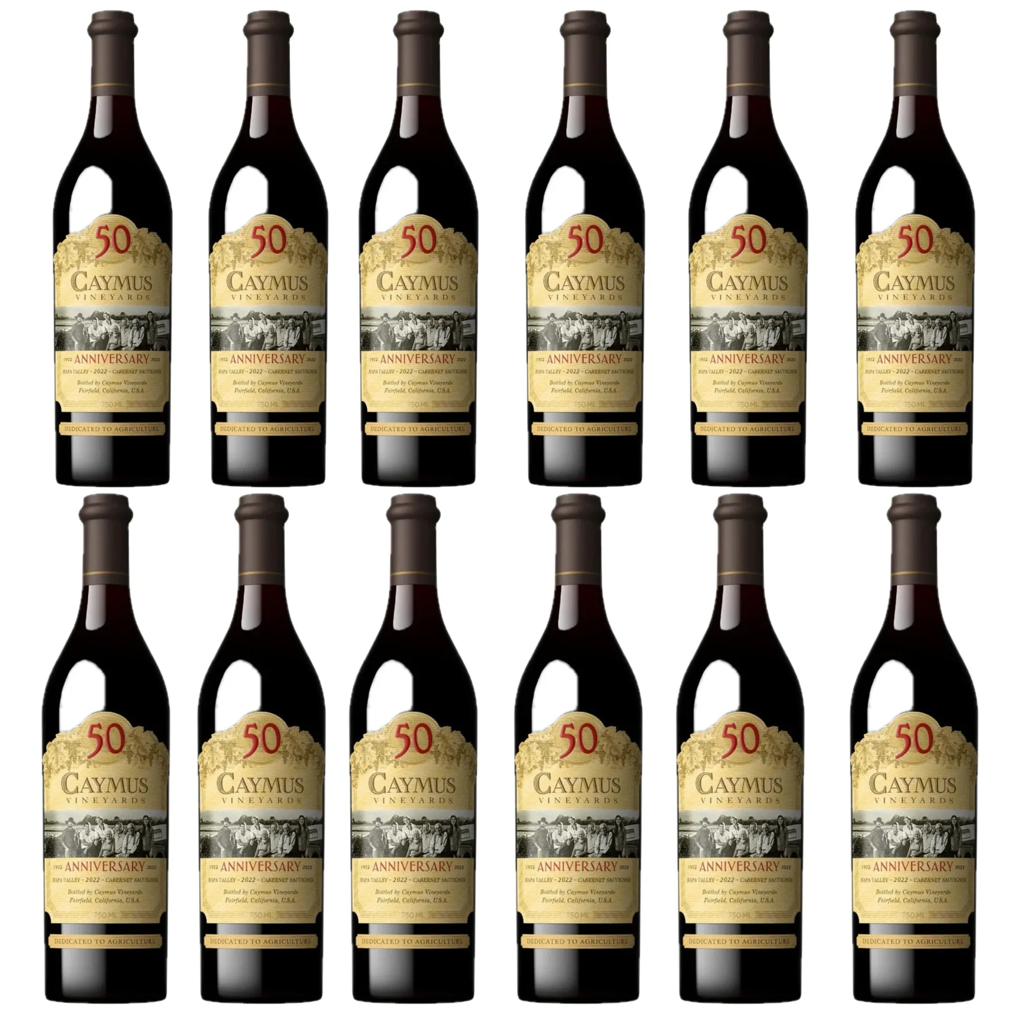 2022 Caymus Napa Valley 50th Anniversary Cabernet Sauvignon Bundle 750ml 12-Pack