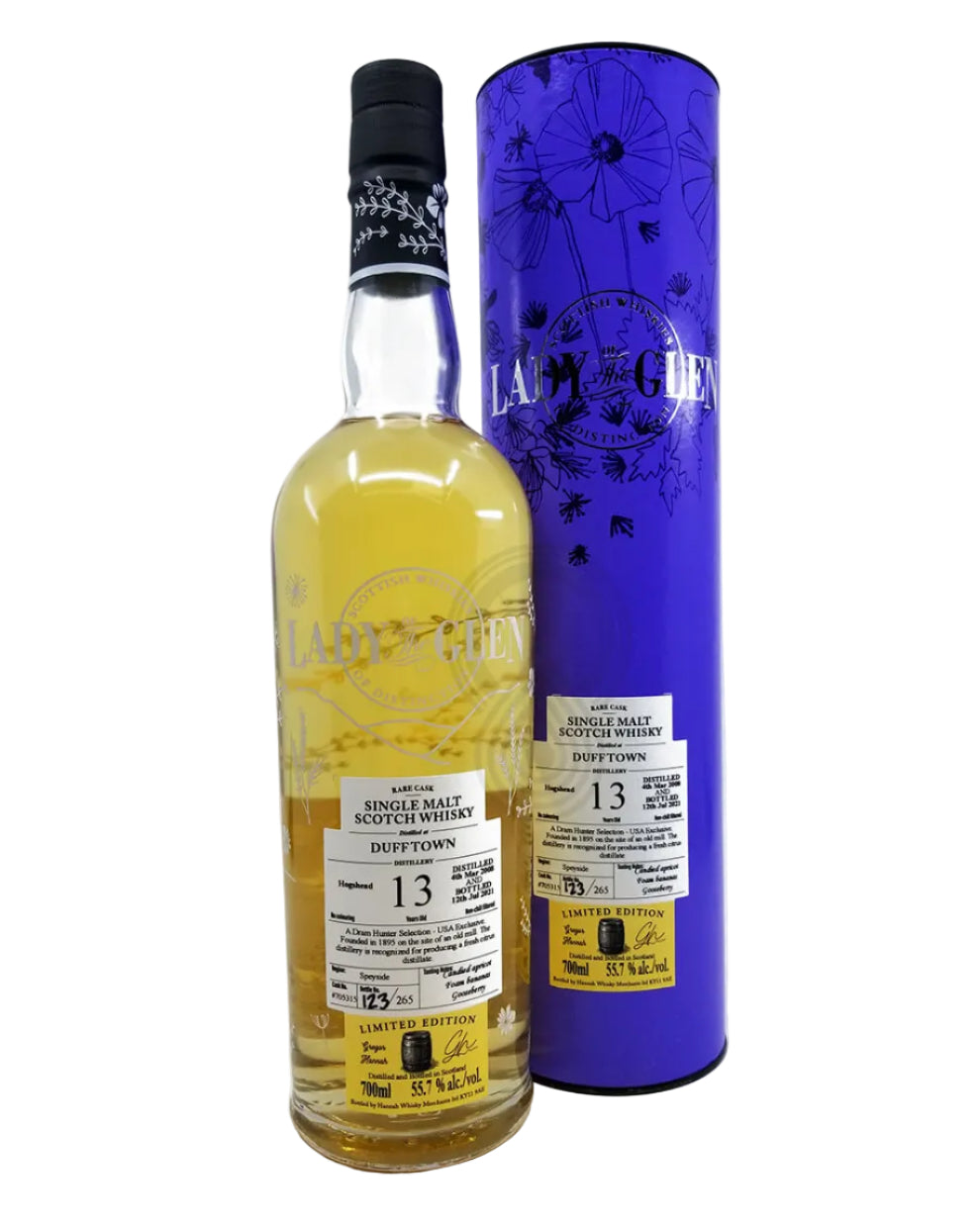 Lady of the Glen Dufftown 13 Year Old Single Malt Scotch Whisky 700ml