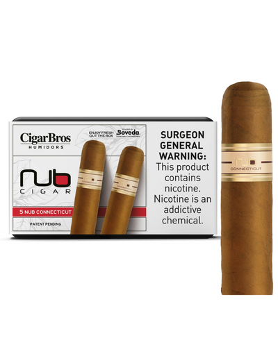 Nub Connecticut Cigar With Personal Humidor by CigarBros (Box of 5)