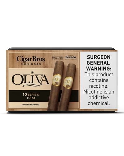 Oliva Serie G Toro Cigar With Personal Humidor by CigarBros (Box of 10)