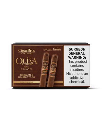 Oliva Serie V Melanio Double Toro Cigar With Personal Humidor by CigarBros (Box of 5)