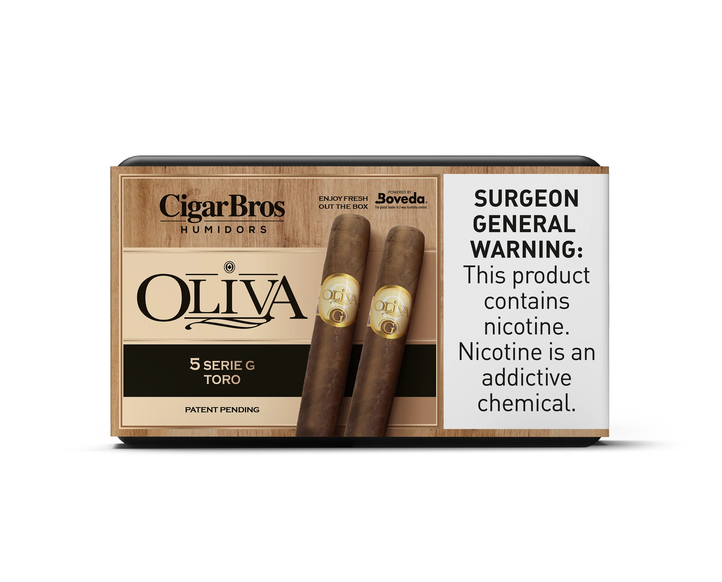 Olivia Serie G Toro With Personal Humidor by CigarBros (Box of 5)