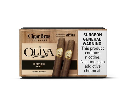 Olivia Serie G Toro With Personal Humidor by CigarBros (Box of 5)