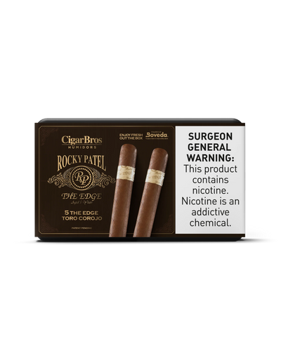 Rocky Patel The Edge Toro Corojo Cigar With Personal Humidor by CigarBros (Box of 5)