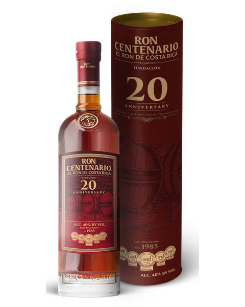 Ron Centenario Fundacion XX 20 Aniversario Rum 750ml – El Cerrito