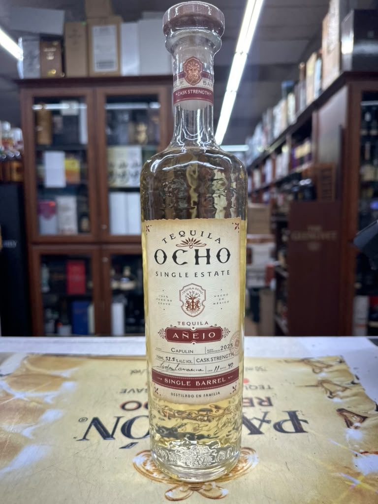 Tequila Ocho Single Estate Cask Strength El Cerrito Liquor Store Pick Anejo Tequila 750ml