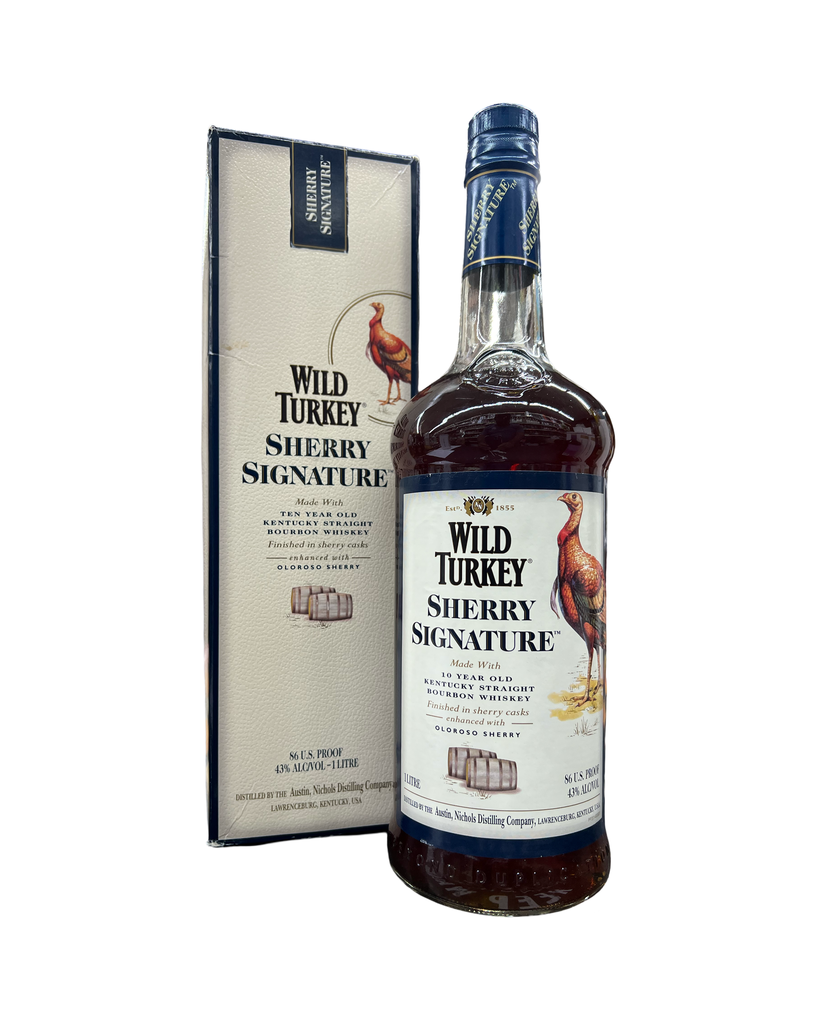 Wild Turkey Oloroso Sherry Signature 10 Year Old Kentucky Straight Bourbon Whiskey 1Lt