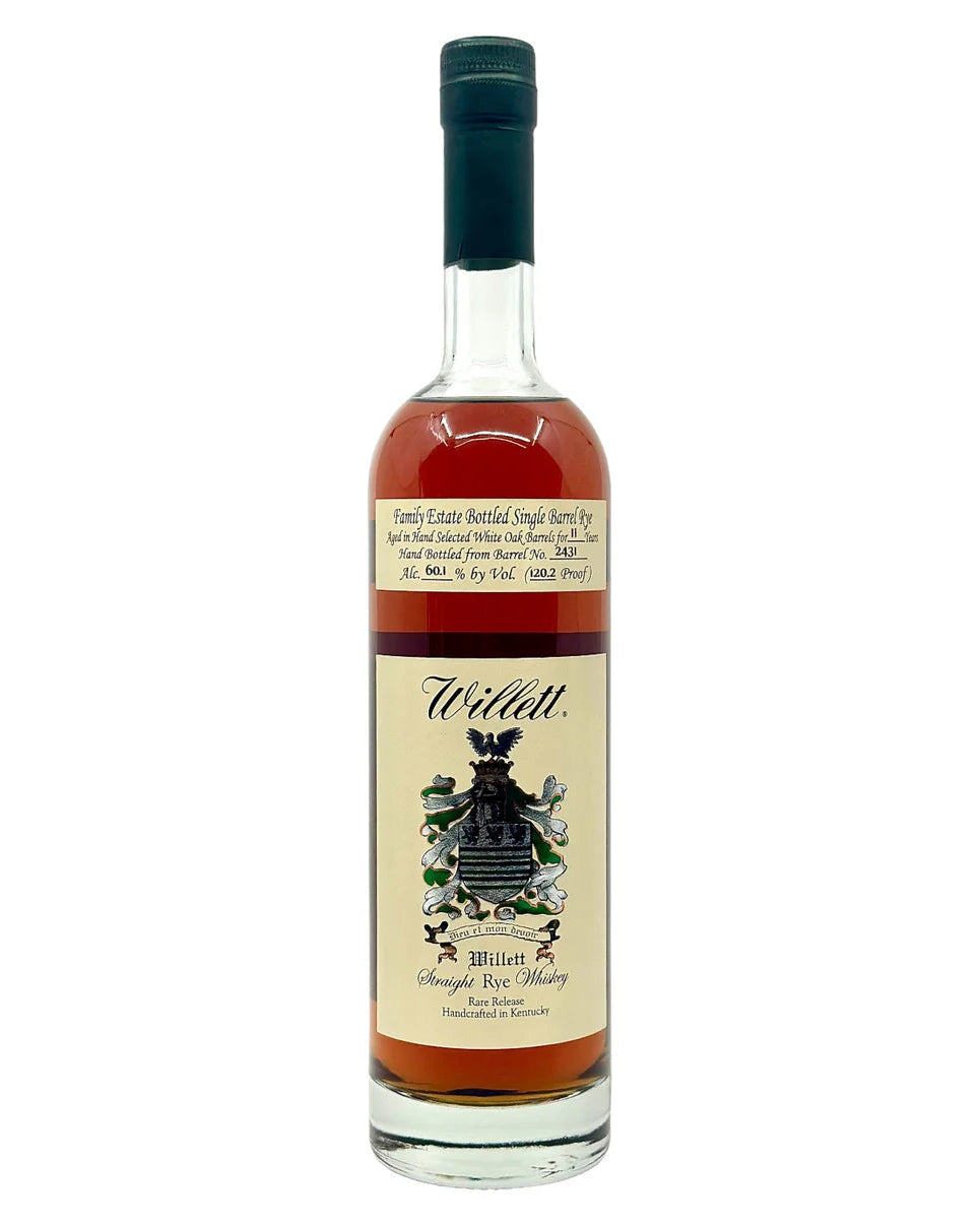 Willett Family Estate Bottled Single Barrel 11 Year Old Barrel No. 2431 Rye Here, Rye Now Kentucky Straight Rye Whiskey