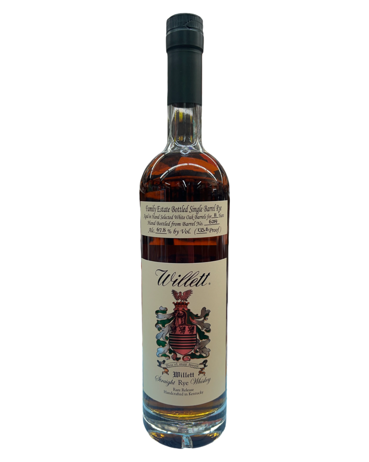 Willett Family Estate Bottled Single Barrel 11 Year Old Barrel No. 6219 Whatcha Gonna Do, Brother! Limit 1 Kentucky Straight Rye Whiskey