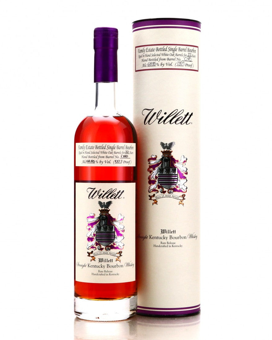 Willett Family Estate Bottled Single Barrel 22 Year Old Barrel No. C18D Kentucky Straight Bourbon Whiskey