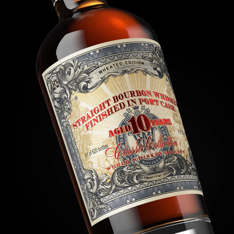 World Whisky Society Classic Collection Wheated Edition 10 Year Old Port Cask Finished Straight Bourbon Whiskey