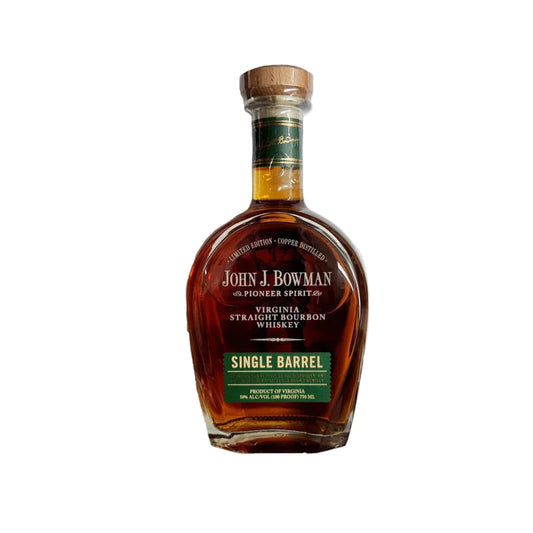 A. Smith Bowman Distillery John J. Bowman Pioneer Spirit Single Barrel Virginia Straight Bourbon Whiskey