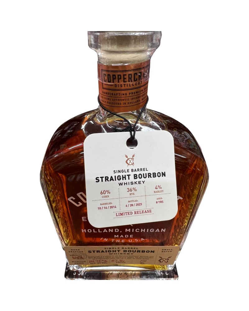 Coppercraft Single Barrel Straight Bourbon EL Cerrito Store Pick 8 Year MGP 750ml