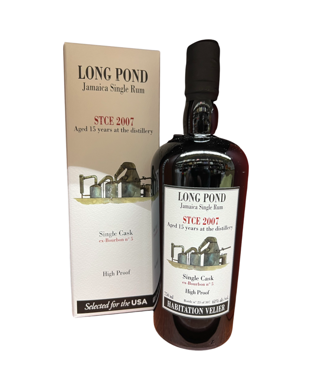 2007 Habitation Velier 15 Year Old STCE Single Cask No. 5 Long Pond Rum 750ml