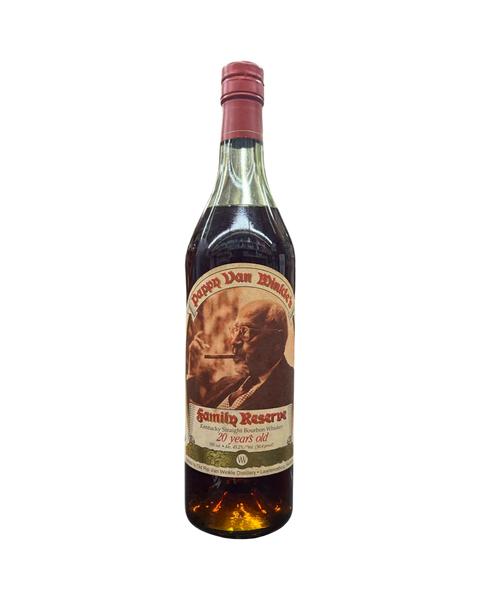 Pappy Van Winkle 20 Year Old Bourbon 1990s Lawrenceburg / Green Glass
