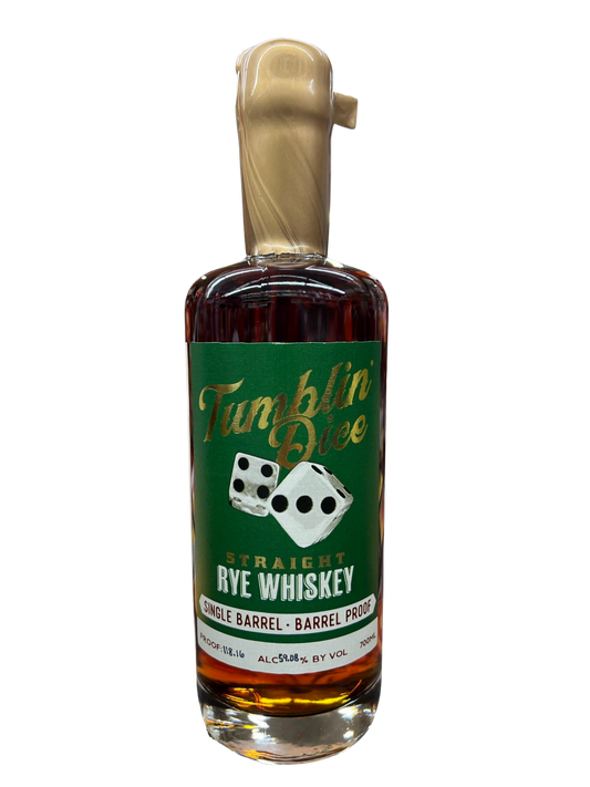 Tumblin Dice 7 Year Single Barrel straight Rye Whiskey (EL Cerrito Liquor Exclusive) 700ml