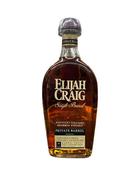 Elijah Craig Small Batch Single Barrel Select Kentucky Straight Bourbon Whisky (Exclusive for Staves & Co) 750ml