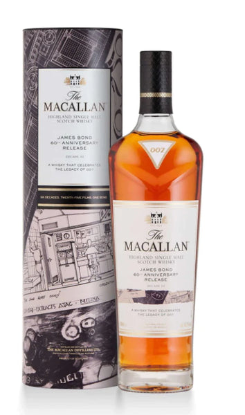 1980 Macallan James Bond 60th Anniversary Decade III Single Malt Scotch Whisky 700ml