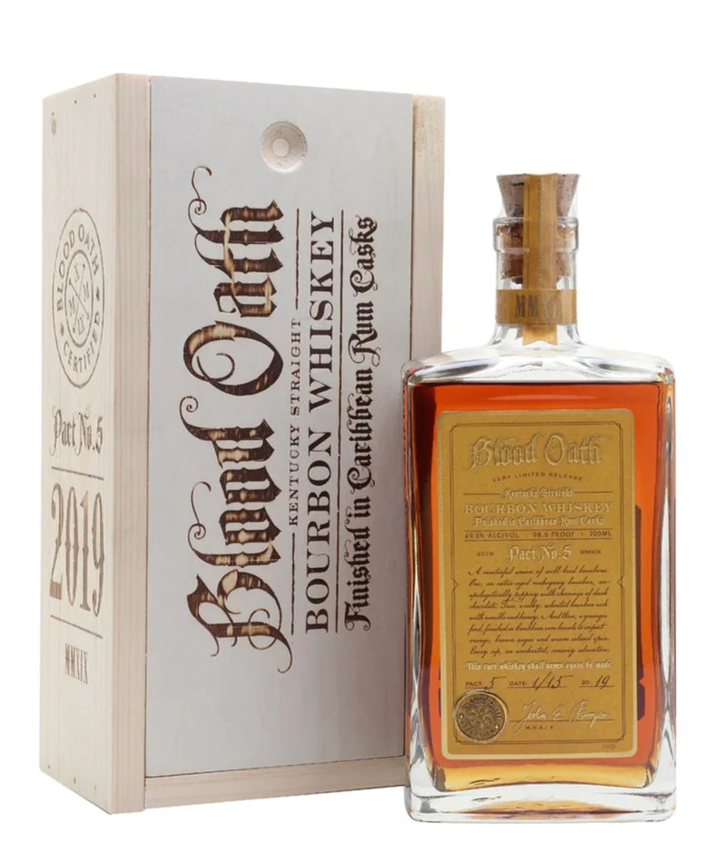 BLOOD OATH PACT NO. 5 STRAIGHT BOURBON WHISKEY