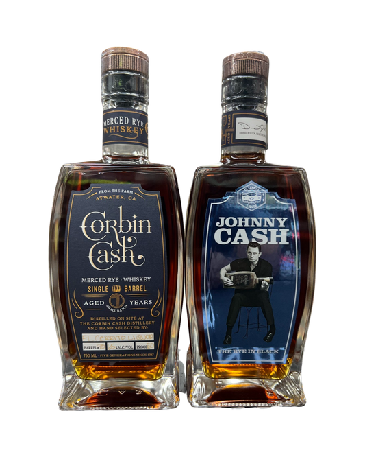 Corbin Cash 7 Year Old EL Cerrito Liquor Exclusive Single Barrel #90 Cask Strength Merced Straight Rye Whiskey (750ml)