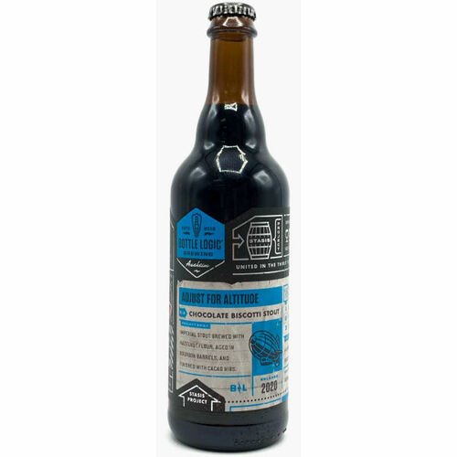 Bottle Logic Brewing Adjust For Altitude Chocolate Biscotti Stout Beer 500ml