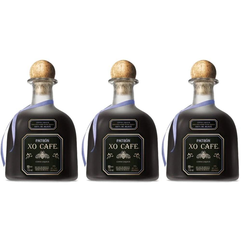Patron XO Cafe Coffee Tequila Liqueur Bundle 750ml 3-Pack