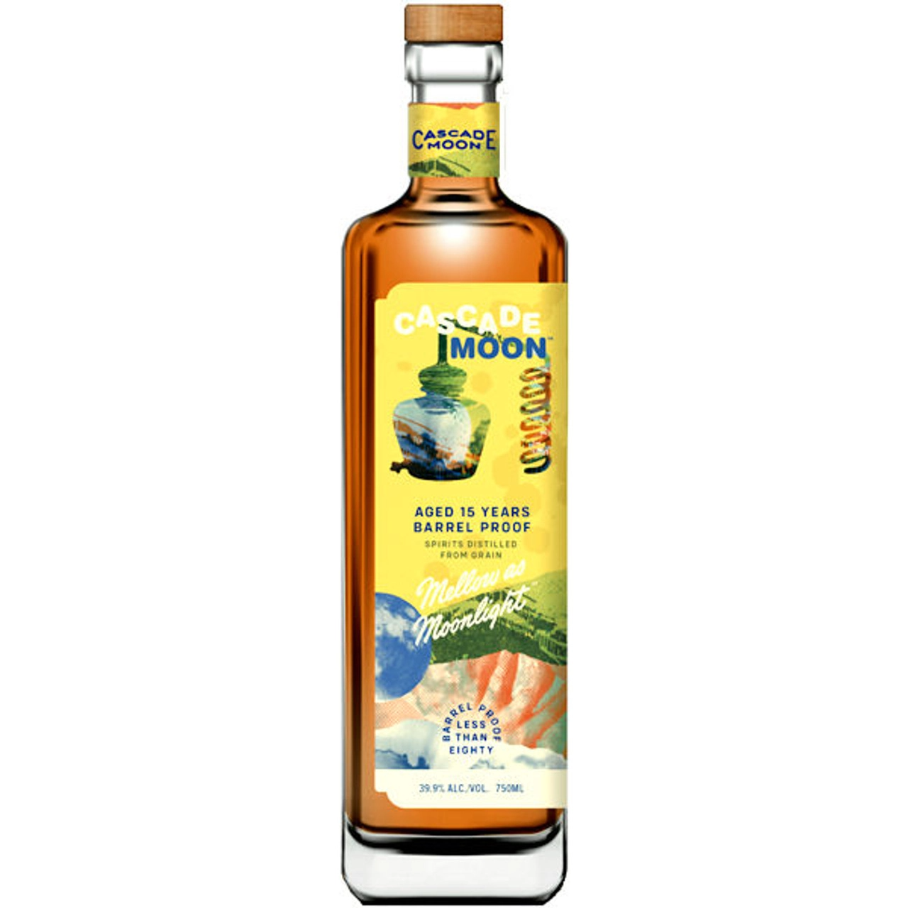 Cascade Moon 15 Year Old Mellow as Moonlight Barrel Proof Whisky 750ml