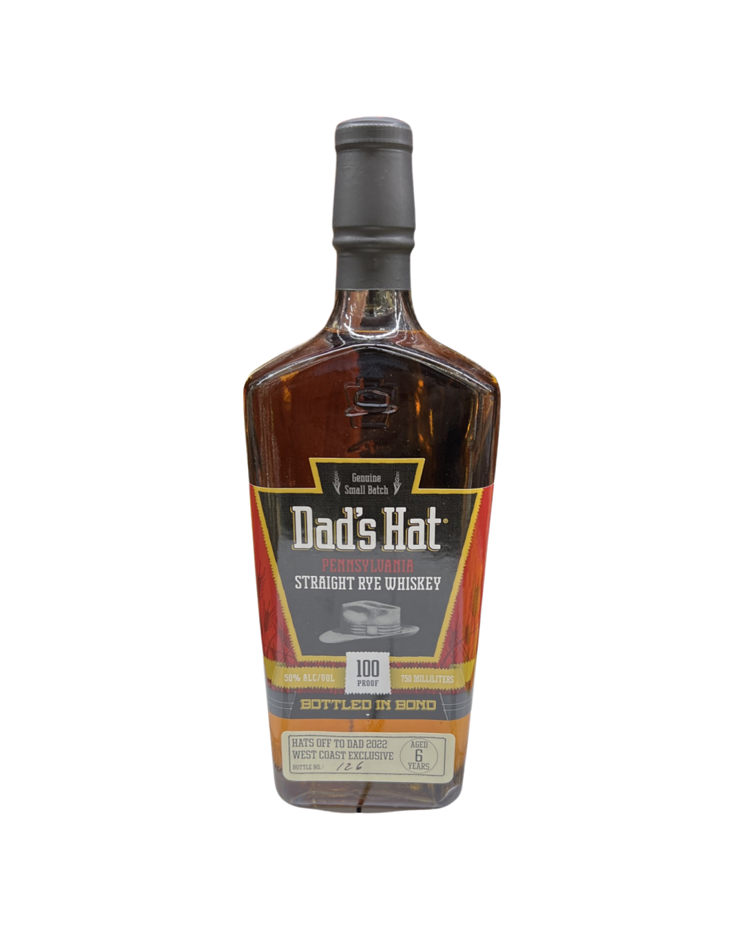 2022 Dad's Hat Bottled In Bond Straight Rye Whiskey 750ml