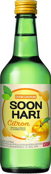 Soon Hari Citron Soju 375ml Bottle