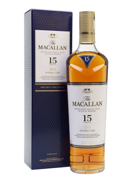 Macallan Double Cask 15 Year Old Single Malt Scotch Whisky 750ml