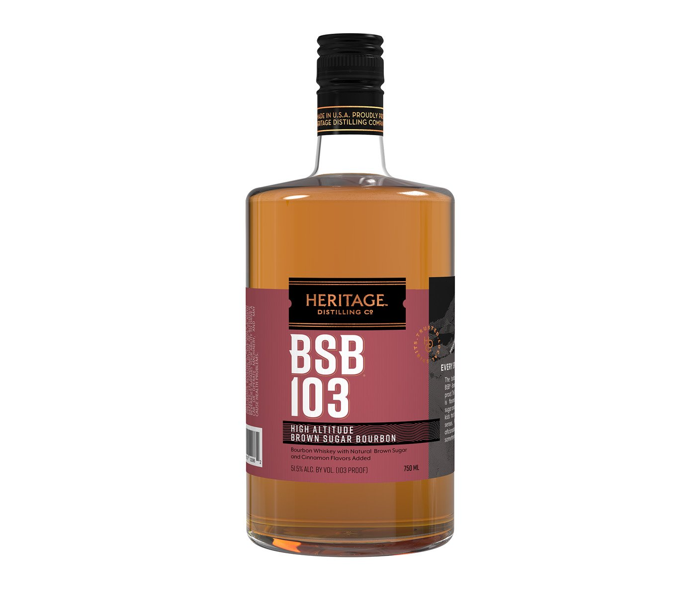BSB 103 Proof Brown Sugar Bourbon Whiskey 750ml